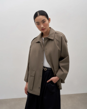 yeni sezon cotton trençkot haki