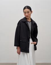 mevsimlik trençkot siyah 4