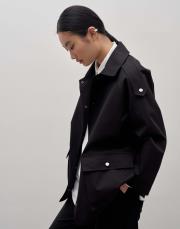 yeni sezon cotton trençkot siyah 7