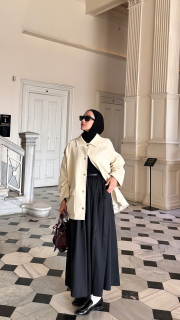 mevsimlik trençkot bej 2