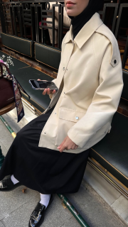 mevsimlik trençkot bej 5