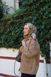 mevsimlik trençkot taba