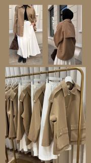 mevsimlik trençkot taba 3