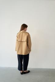 mevsimlik cotton trençkot camel 7