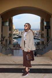 kısa kaşe kaban krem 3