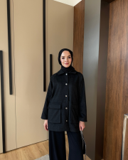 yün kumaş  ceket füme