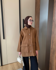 yün kumaş  ceket camel 2