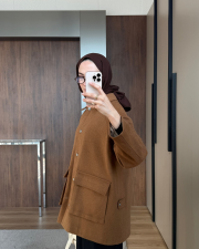 yün kumaş  ceket camel 3