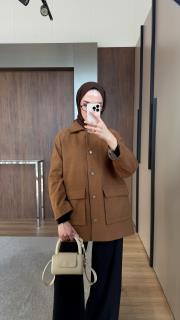 yün kumaş  ceket camel 6