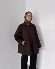 spor model cotton trençkot kahve