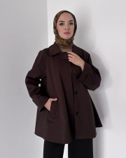 spor model cotton trençkot kahve 3