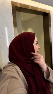 premium yazlık şal bordo 3