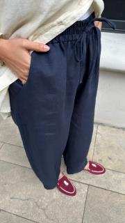luna linen pantolon lacivert 4