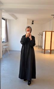 prenses elbise siyah 4