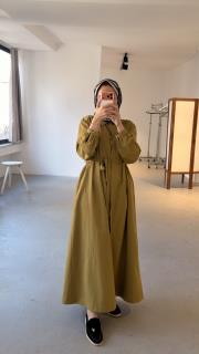 prenses elbise yeşil 3