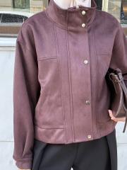 vog süet bomber ceket mürdüm 3
