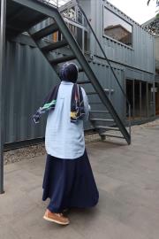 kloş kesim etek lacivert 7