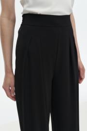 yüksek bel geniş paça dökümlü pantolon siyah 3