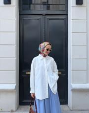 yeni sezon cotton gömlek kırık beyaz 6