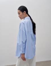 yeni sezon cotton gömlek mavi 6