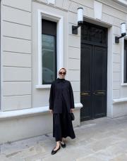 yeni sezon cotton gömlek siyah