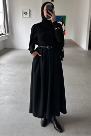 yeni sezon prenses etek siyah 5