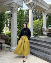 yeni sezon prenses etek yeşil 3