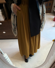 yeni sezon prenses etek hardal