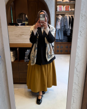 yeni sezon prenses etek hardal 4