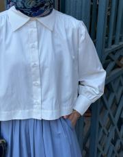 yeni sezon crop boy gömlek kırık beyaz 4