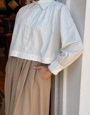 yeni sezon crop boy gömlek kırık beyaz 5