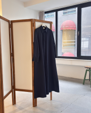 pamuk saten gömlek elbise lacivert 5