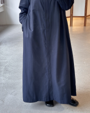 pamuk saten gömlek elbise lacivert 7