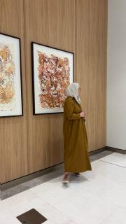 pamuk saten gömlek elbise hardal 4