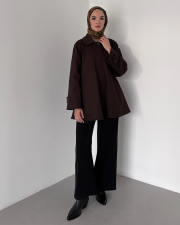 cotton trençkot acı kahve 2