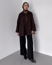 cotton trençkot acı kahve 3