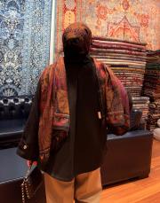 a kesim cotton kısa trençkot siyah 3