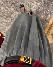 viscon kumaş etek antrasit gri